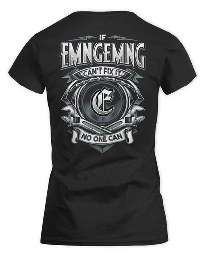 EMNGEMNG AP81-K4-626 - Personalized Ahmed Quote Apparel “If Ahmed Can't Fix It, No One Can” - Women's Standard T-Shirt - Black