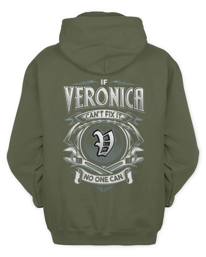 VERONICA AP81-K4-626 - Personalized Ahmed Quote Apparel “If Ahmed Can't Fix It, No One Can” - Unisex Hoodie - Military Green