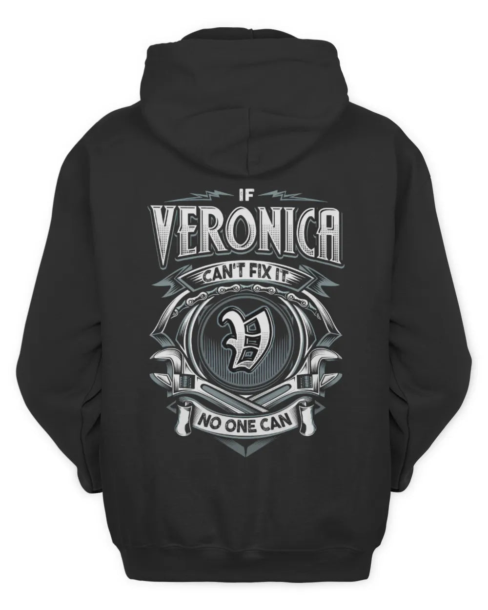 VERONICA AP81-K4-626 - Personalized Ahmed Quote Apparel “If Ahmed Can't Fix It, No One Can” - Unisex Hoodie - Black