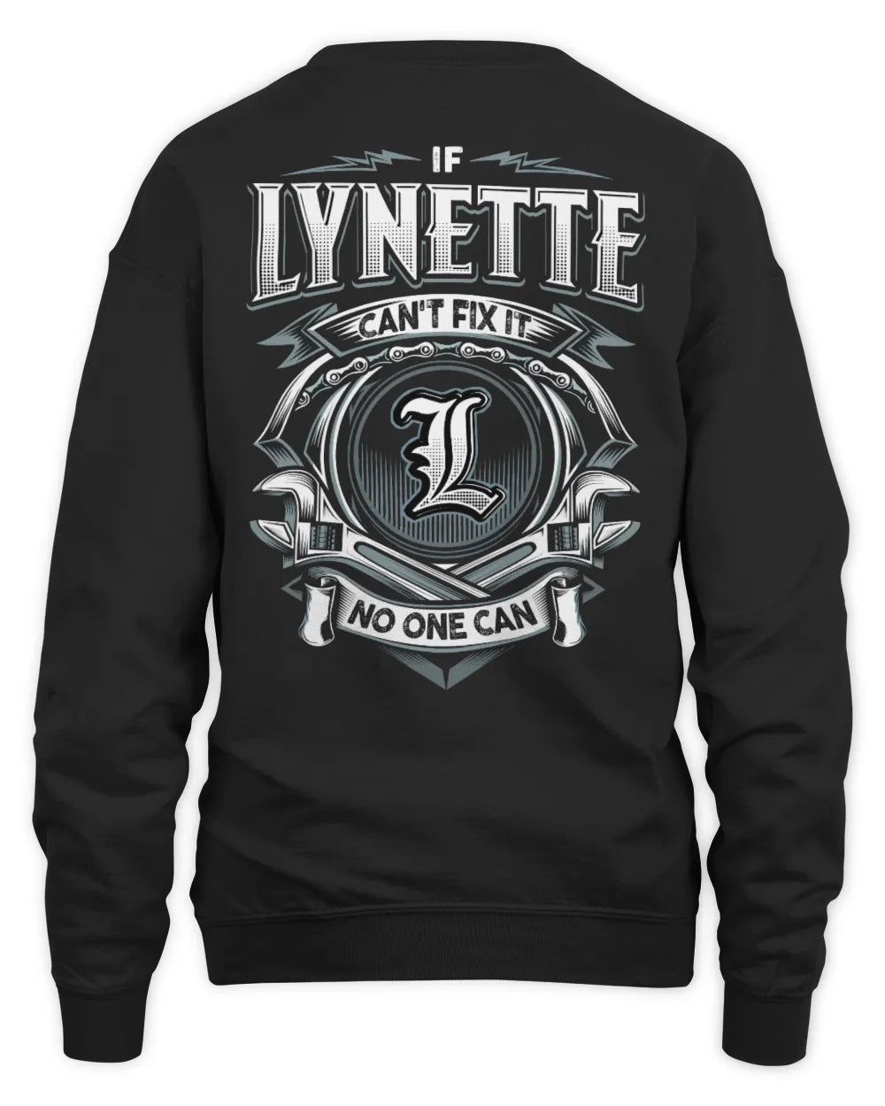 LYNETTE AP81-K4-626 - Personalized Ahmed Quote Apparel “If Ahmed Can't Fix It, No One Can” - Unisex Sweatshirt - Black
