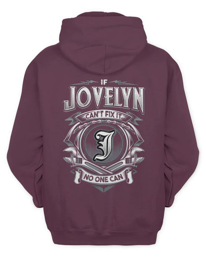 JOVELYN AP81-K4-626 - Personalized Ahmed Quote Apparel “If Ahmed Can't Fix It, No One Can” - Unisex Hoodie - Maroon