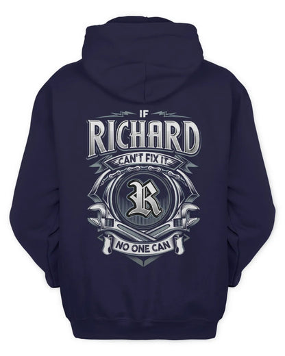 RICHARD AP81-K4-626 - Personalized Ahmed Quote Apparel “If Ahmed Can't Fix It, No One Can” - Unisex Hoodie - Navy