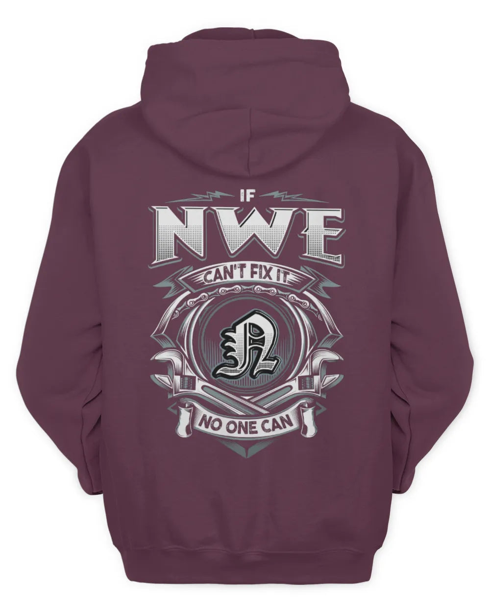 NWE AP81-K4-626 - Personalized Ahmed Quote Apparel “If Ahmed Can't Fix It, No One Can” - Unisex Hoodie - Maroon