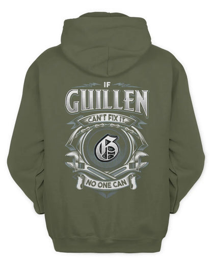 GUILLEN AP81-K4-626 - Personalized Ahmed Quote Apparel “If Ahmed Can't Fix It, No One Can” - Unisex Hoodie - Military Green