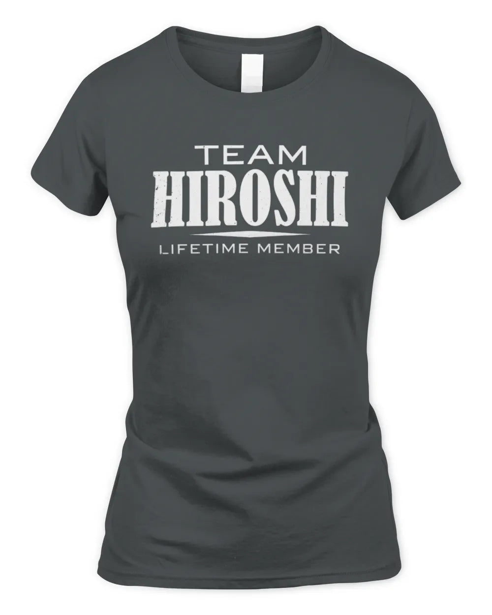 HIROSHI BL62-K4-128 - Personalized “Team NAME Lifetime Member” - Women's Standard T-Shirt - Charcoal