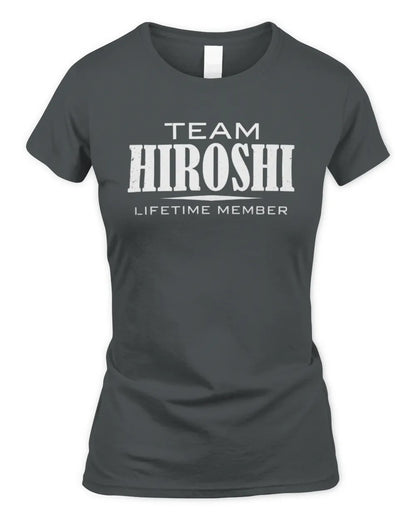 HIROSHI BL62-K4-128 - Personalized “Team NAME Lifetime Member” - Women's Standard T-Shirt - Charcoal