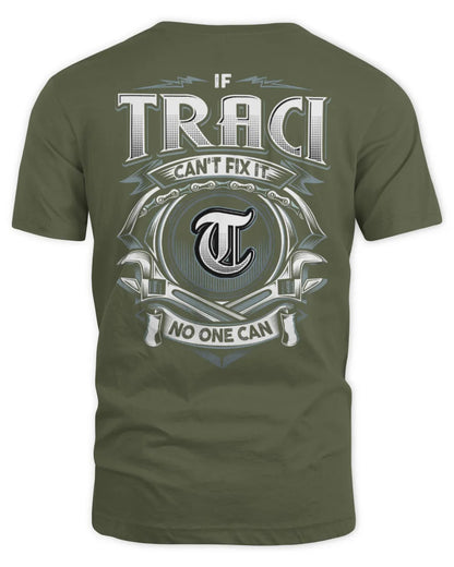 TRACI AP81-K4-626 - Personalized Ahmed Quote Apparel “If Ahmed Can't Fix It, No One Can” - Unisex Standard T-Shirt - Military Green
