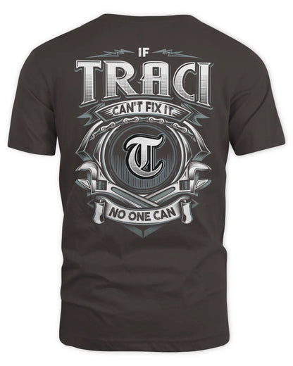 TRACI AP81-K4-626 - Personalized Ahmed Quote Apparel “If Ahmed Can't Fix It, No One Can” - Unisex Standard T-Shirt - Dark Chocolate