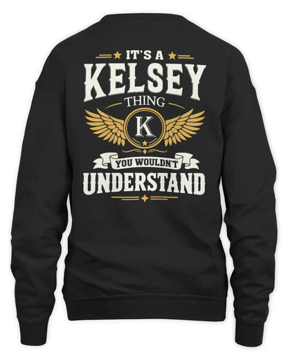 KELSEY KT06-M008 It’s a [NAME] Thing – You Wouldn’t Understand | Personalized Vintage T-Shirt - Unisex Sweatshirt - Black