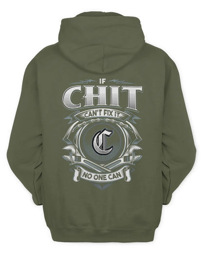 CHIT AP81-K4-626 - Personalized Ahmed Quote Apparel “If Ahmed Can't Fix It, No One Can” - Unisex Hoodie - Military Green