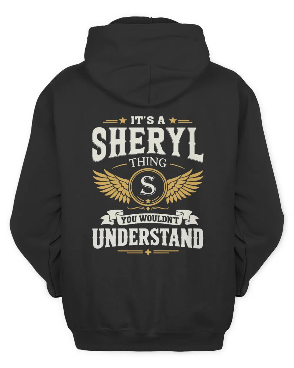 SHERYL KT06-M008 It’s a [NAME] Thing – You Wouldn’t Understand | Personalized Vintage T-Shirt - Unisex Hoodie - Black