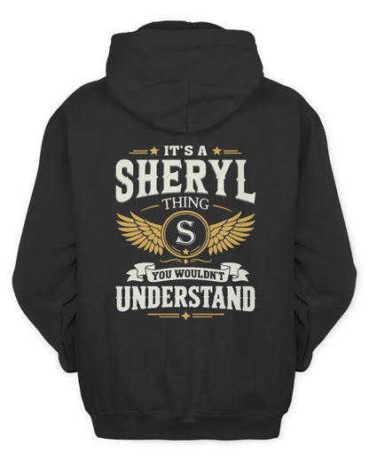 SHERYL KT06-M008 It’s a [NAME] Thing – You Wouldn’t Understand | Personalized Vintage T-Shirt - Unisex Hoodie - Black