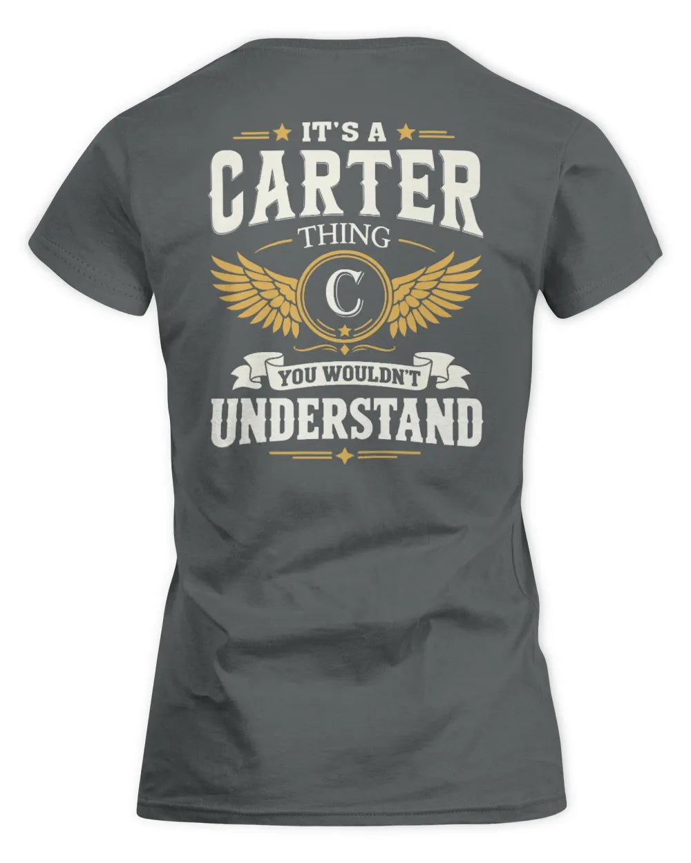 CARTER KT06-M008 It’s a [NAME] Thing – You Wouldn’t Understand | Personalized Vintage T-Shirt - Women's Standard T-Shirt - Charcoal
