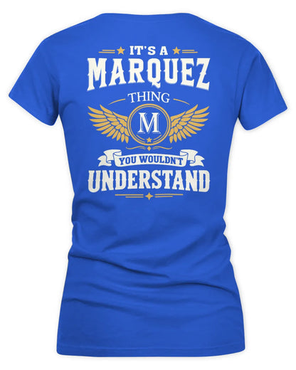 MARQUEZ KT06-M008 It’s a [NAME] Thing – You Wouldn’t Understand | Personalized Vintage T-Shirt - Women's V-Neck T-Shirt - Royal