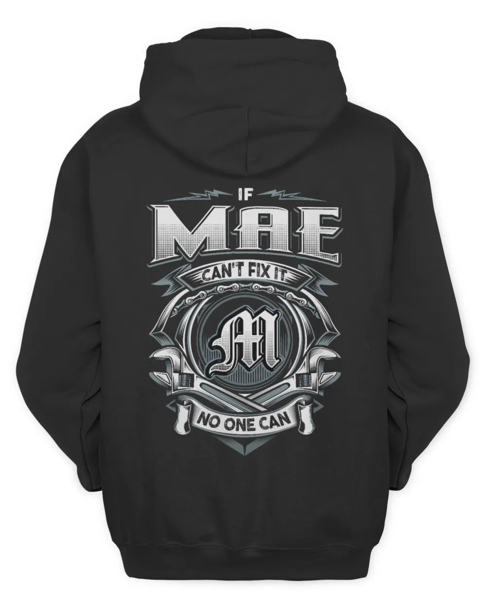 MAE AP81-K4-626 - Personalized Ahmed Quote Apparel “If Ahmed Can't Fix It, No One Can” - Unisex Hoodie - Black