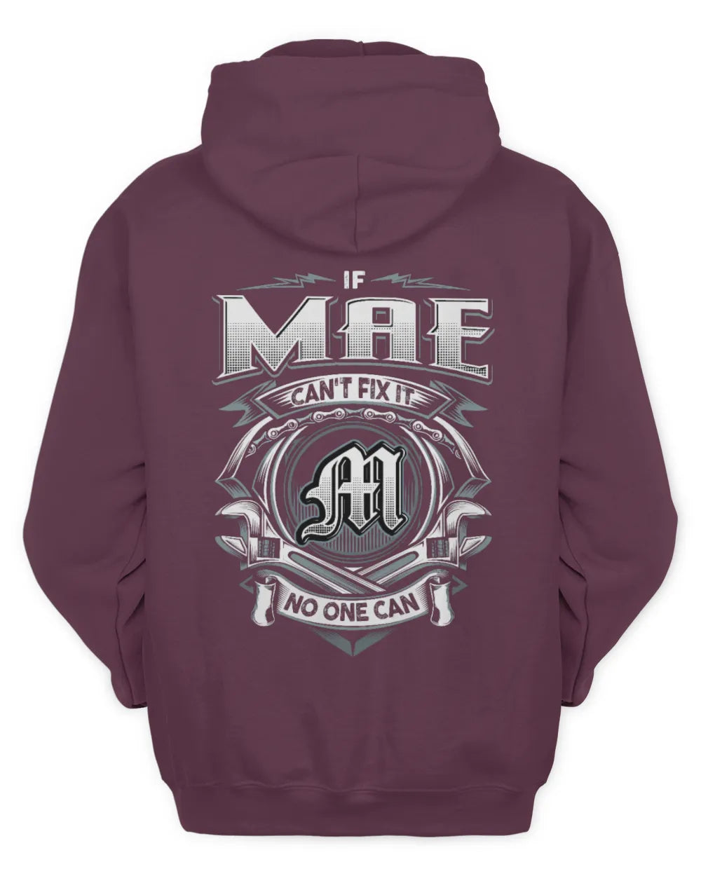 MAE AP81-K4-626 - Personalized Ahmed Quote Apparel “If Ahmed Can't Fix It, No One Can” - Unisex Hoodie - Maroon
