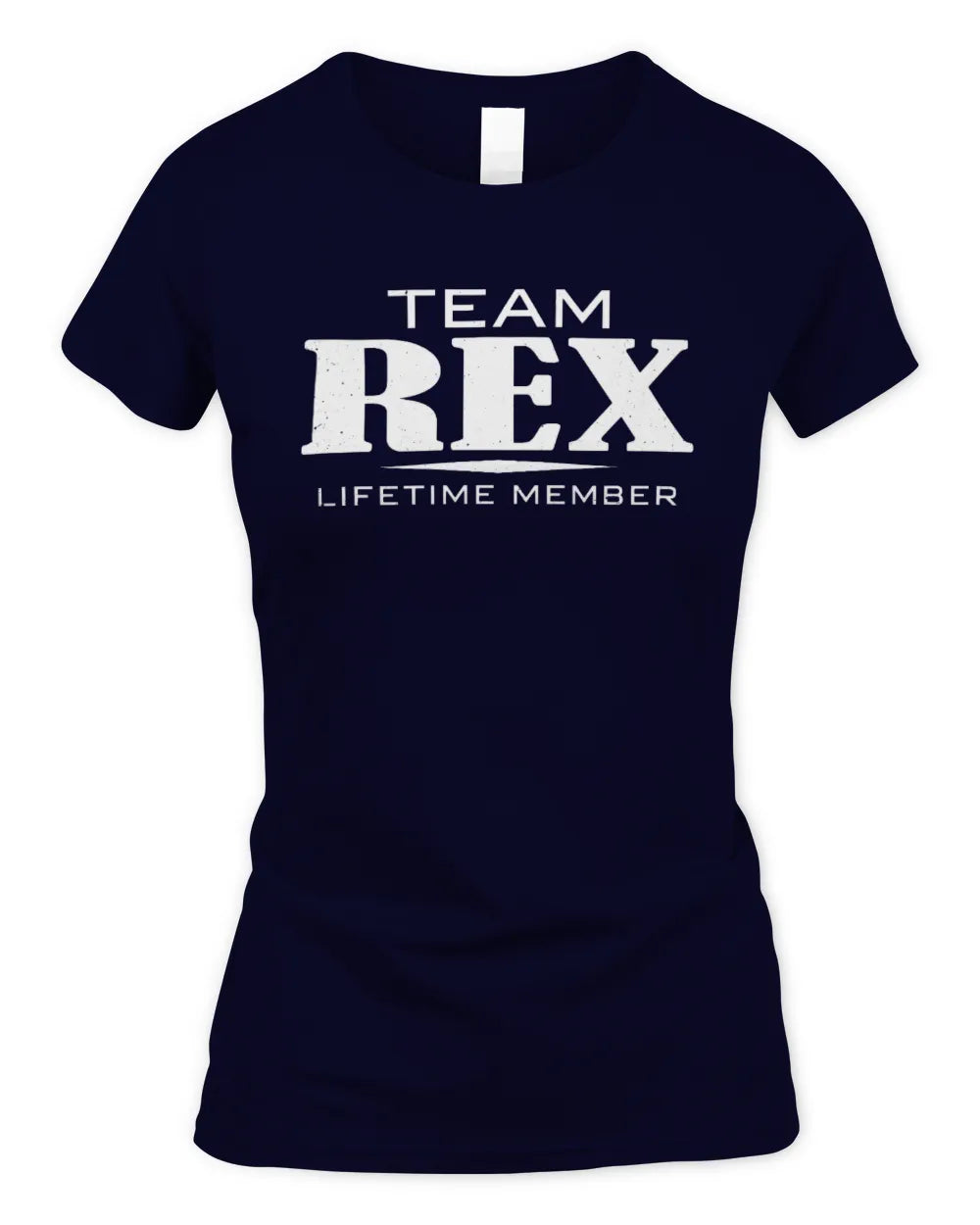 REX BL62-K4-128 - Personalized “Team NAME Lifetime Member” - Women's Standard T-Shirt - Navy