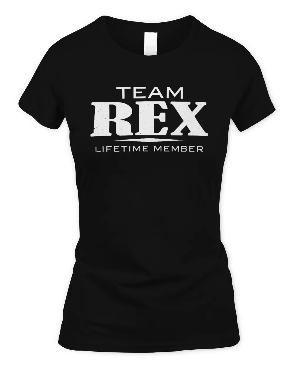REX BL62-K4-128 - Personalized “Team NAME Lifetime Member” - Women's Standard T-Shirt - Black