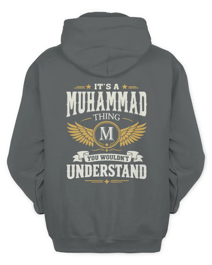 MUHAMMAD KT06-M008 It’s a [NAME] Thing – You Wouldn’t Understand | Personalized Vintage T-Shirt - Unisex Hoodie - Charcoal
