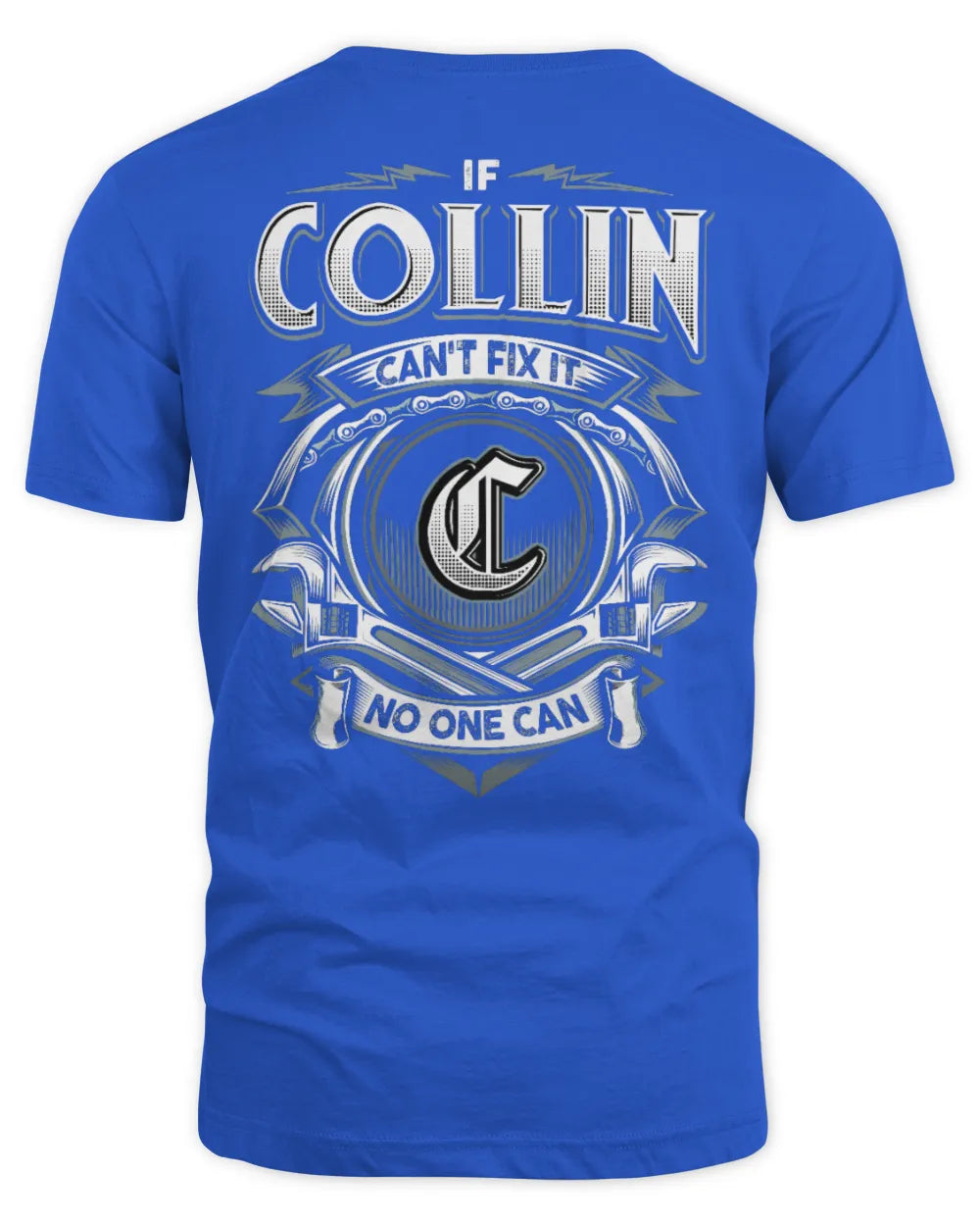COLLIN AP81-K4-626 - Personalized Ahmed Quote Apparel “If Ahmed Can't Fix It, No One Can” - Unisex Standard T-Shirt - Royal