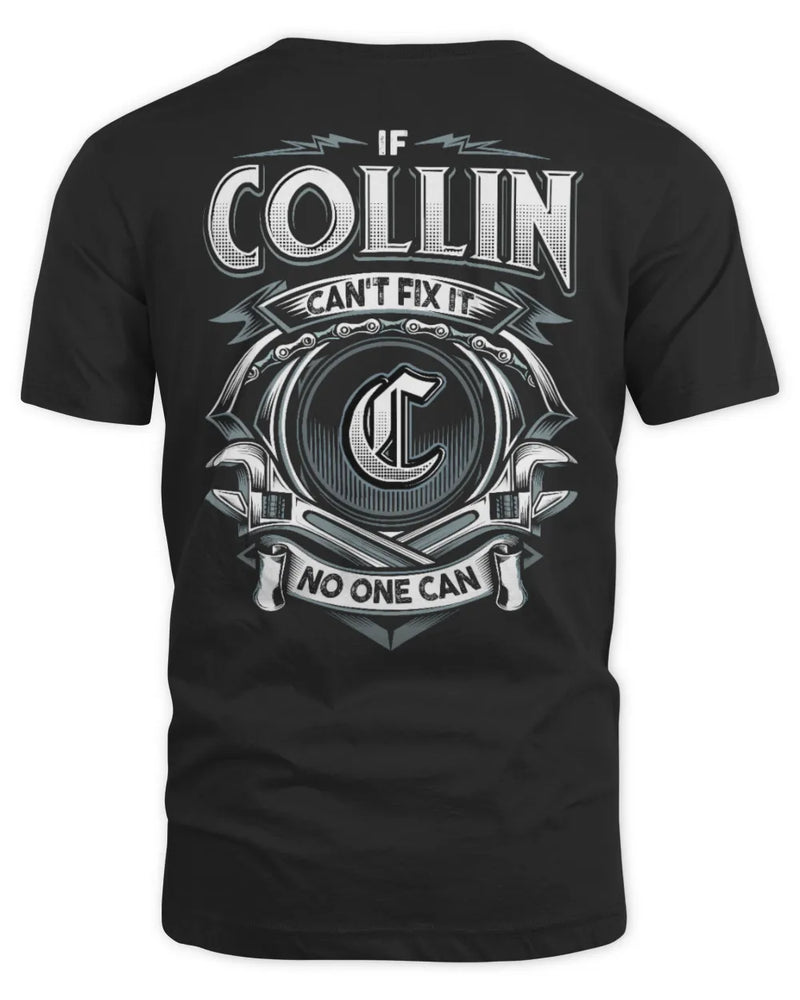 COLLIN AP81-K4-626 - Personalized Ahmed Quote Apparel “If Ahmed Can't Fix It, No One Can” - Unisex Standard T-Shirt - Black