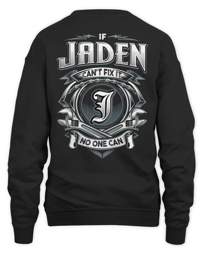 JADEN AP81-K4-626 - Personalized Ahmed Quote Apparel “If Ahmed Can't Fix It, No One Can” - Unisex Sweatshirt - Black