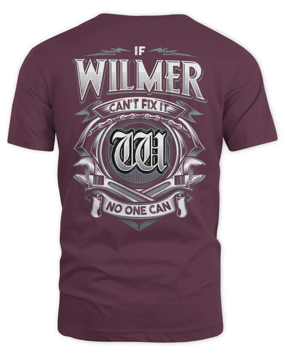 WILMER AP81-K4-626 - Personalized Ahmed Quote Apparel “If Ahmed Can't Fix It, No One Can” - Unisex Standard T-Shirt - Maroon