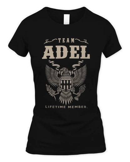 ADEL TP06-K82 – Personalized Classic Style Apparel “Team NAME Lifetime Member” - Women's Standard T-Shirt - Black