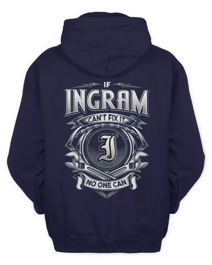 INGRAM AP81-K4-626 - Personalized Ahmed Quote Apparel “If Ahmed Can't Fix It, No One Can” - Unisex Hoodie - Navy