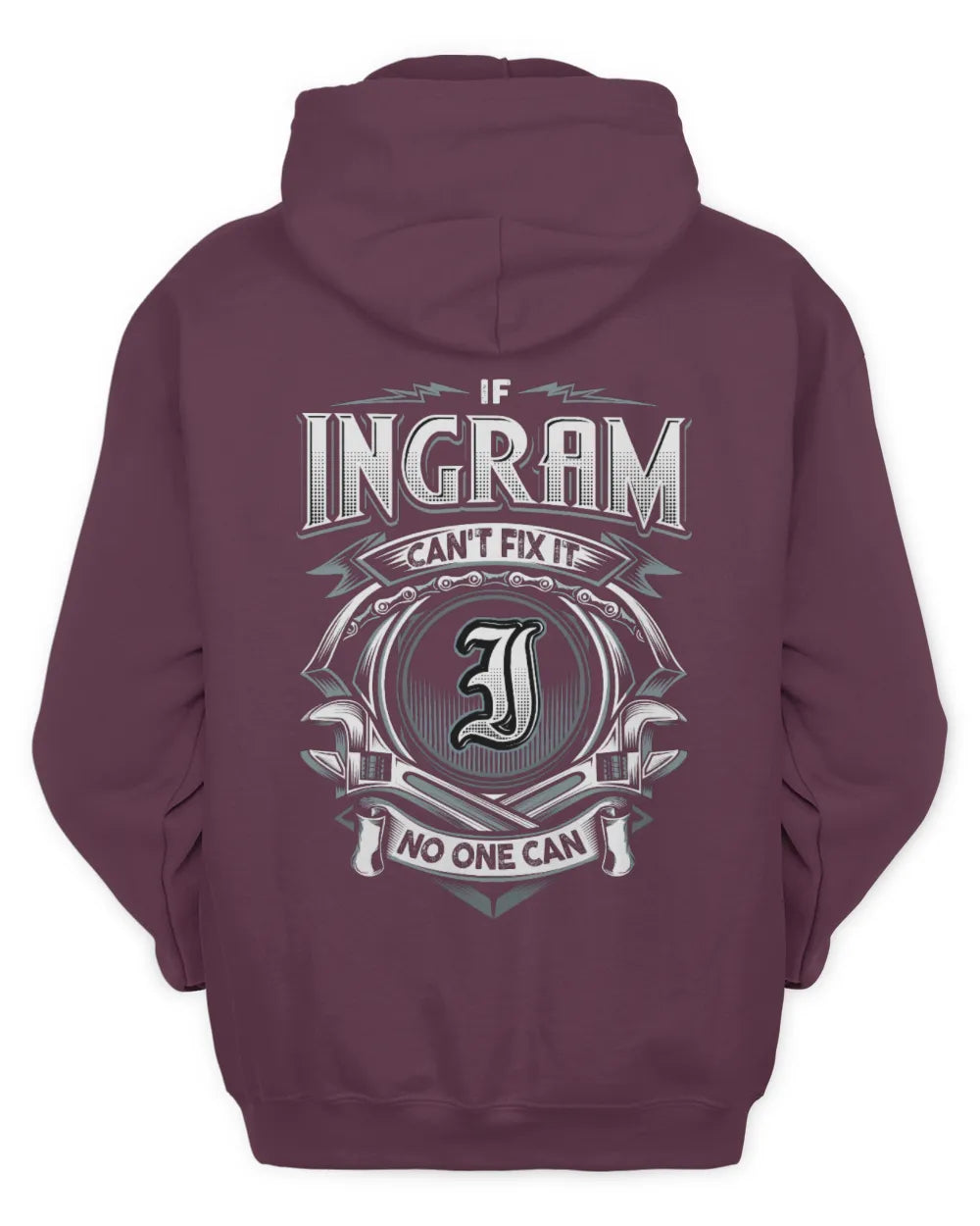 INGRAM AP81-K4-626 - Personalized Ahmed Quote Apparel “If Ahmed Can't Fix It, No One Can” - Unisex Hoodie - Maroon
