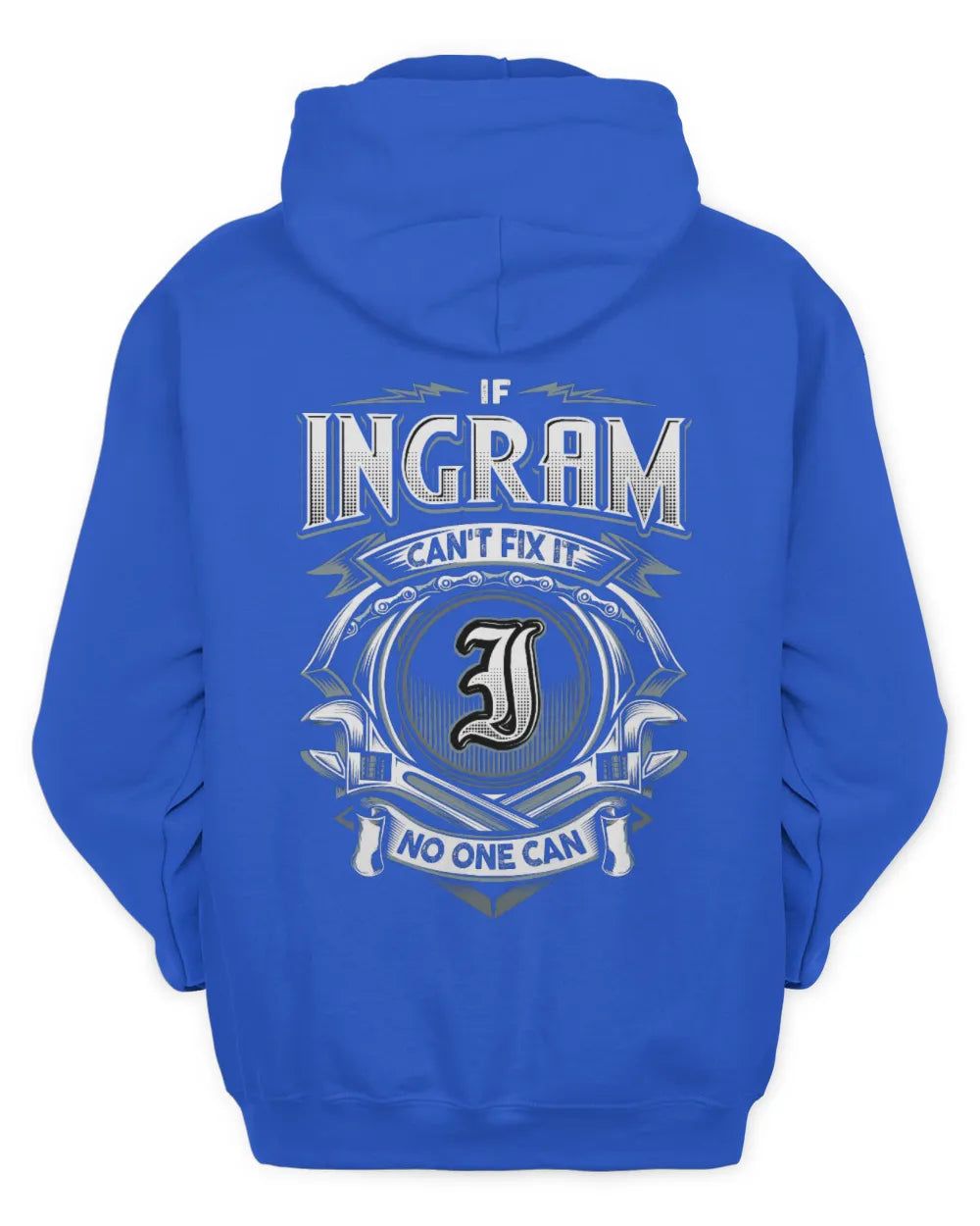 INGRAM AP81-K4-626 - Personalized Ahmed Quote Apparel “If Ahmed Can't Fix It, No One Can” - Unisex Hoodie - Royal