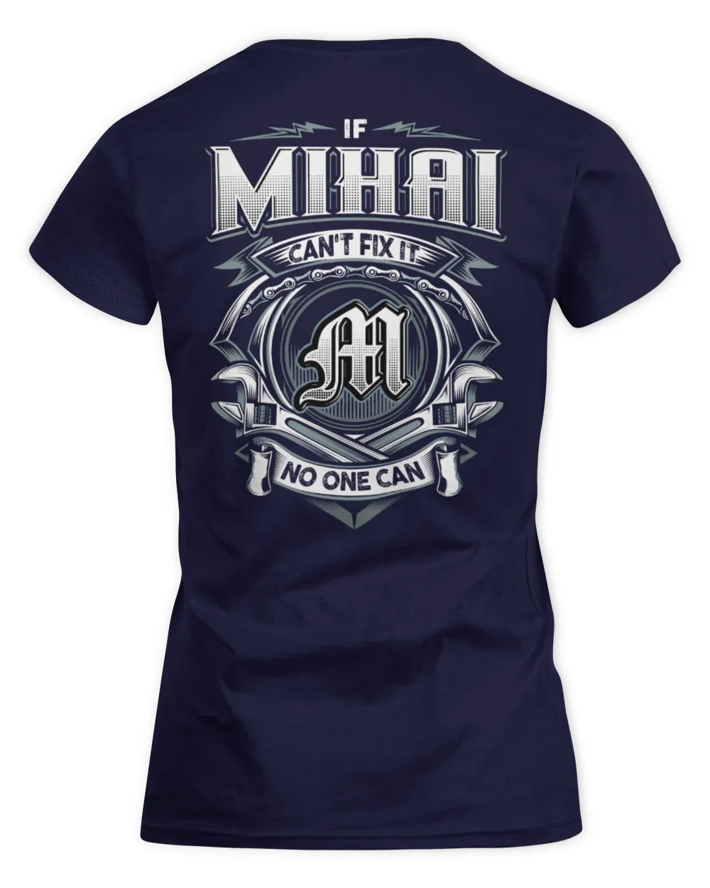MIHAI AP81-K4-626 - Personalized Ahmed Quote Apparel “If Ahmed Can't Fix It, No One Can” - Women's Standard T-Shirt - Navy