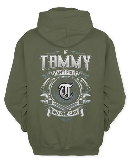 TAMMY AP81-K4-626 - Personalized Ahmed Quote Apparel “If Ahmed Can't Fix It, No One Can” - Unisex Hoodie - Military Green