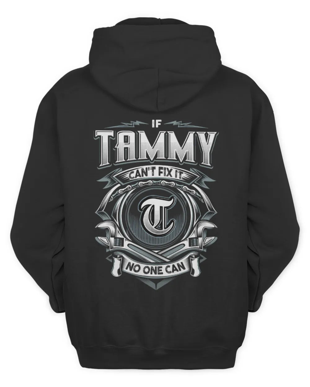 TAMMY AP81-K4-626 - Personalized Ahmed Quote Apparel “If Ahmed Can't Fix It, No One Can” - Unisex Hoodie - Black