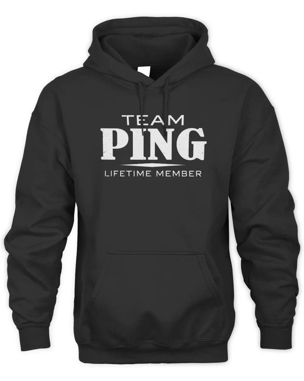 PING BL62-K4-128 - Personalized “Team NAME Lifetime Member” - Unisex Hoodie - Black