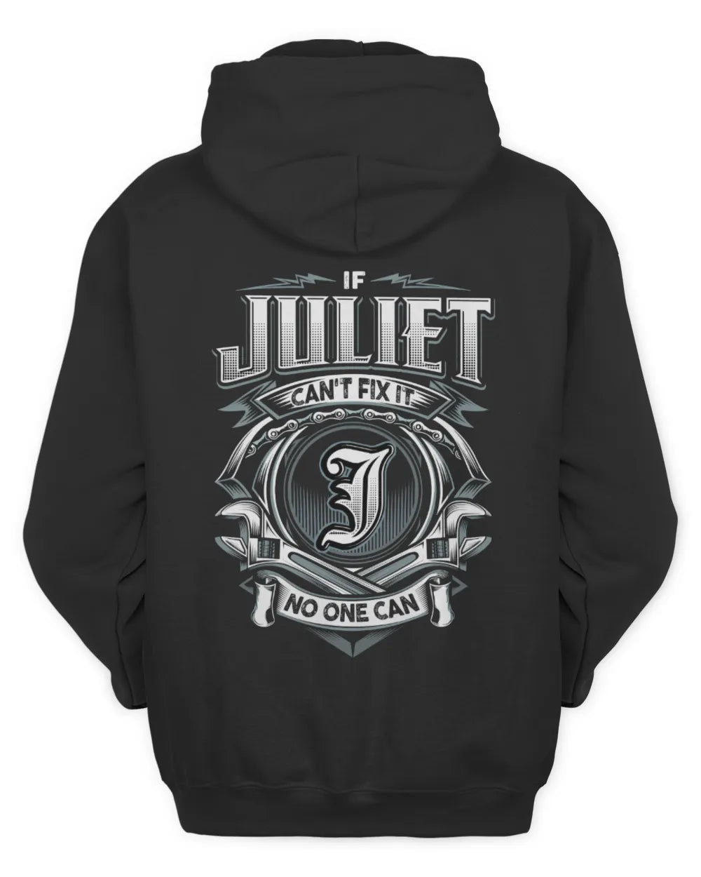 JULIET AP81-K4-626 - Personalized Ahmed Quote Apparel “If Ahmed Can't Fix It, No One Can” - Unisex Hoodie - Black