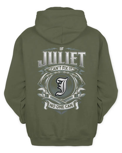 JULIET AP81-K4-626 - Personalized Ahmed Quote Apparel “If Ahmed Can't Fix It, No One Can” - Unisex Hoodie - Military Green