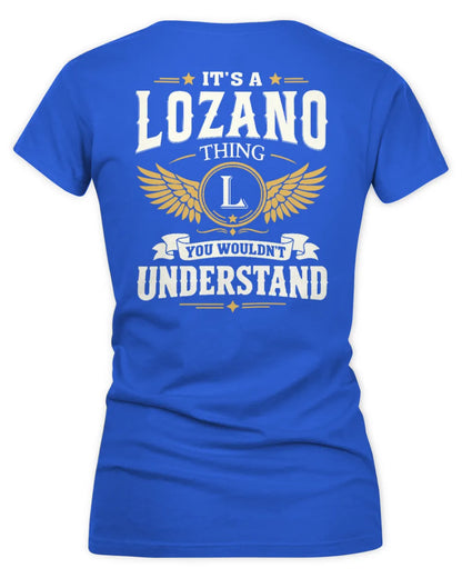 LOZANO KT06-M008 It’s a [NAME] Thing – You Wouldn’t Understand | Personalized Vintage T-Shirt - Women's V-Neck T-Shirt - Royal