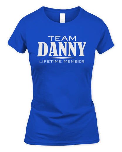 DANNY BL62-K4-128 - Personalized “Team NAME Lifetime Member” - Women's Standard T-Shirt - Royal