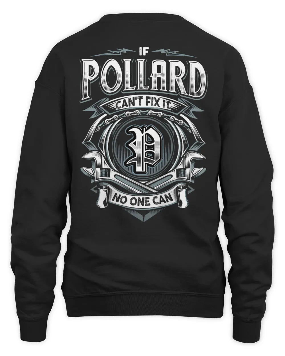 POLLARD AP81-K4-626 - Personalized Ahmed Quote Apparel “If Ahmed Can't Fix It, No One Can” - Unisex Sweatshirt - Black