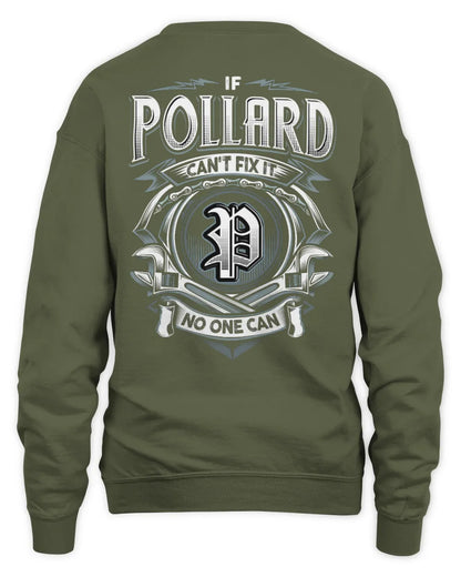 POLLARD AP81-K4-626 - Personalized Ahmed Quote Apparel “If Ahmed Can't Fix It, No One Can” - Unisex Sweatshirt - Military Green