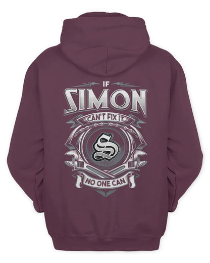 SIMON AP81-K4-626 - Personalized Ahmed Quote Apparel “If Ahmed Can't Fix It, No One Can” - Unisex Hoodie - Maroon