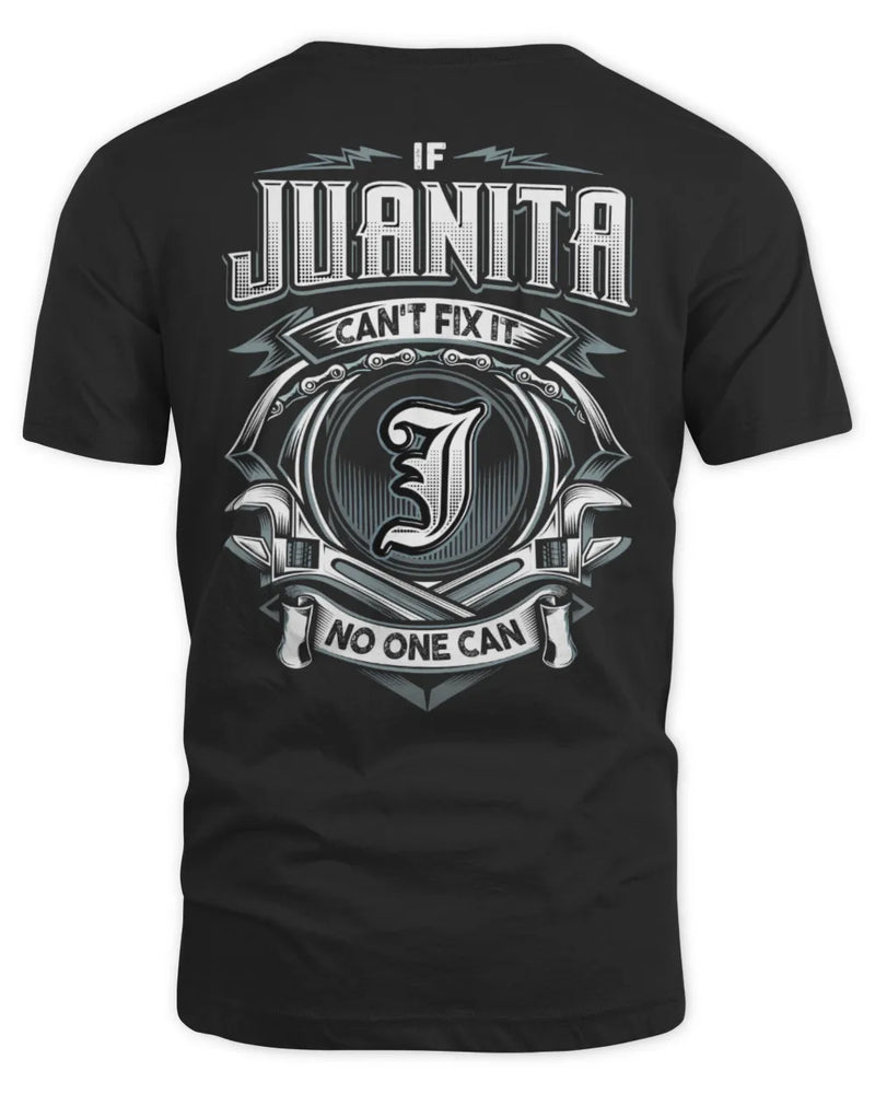 JUANITA AP81-K4-626 - Personalized Ahmed Quote Apparel “If Ahmed Can't Fix It, No One Can” - Unisex Standard T-Shirt - Black