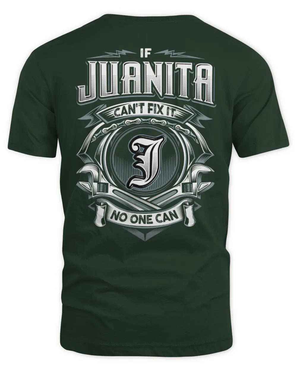 JUANITA AP81-K4-626 - Personalized Ahmed Quote Apparel “If Ahmed Can't Fix It, No One Can” - Unisex Standard T-Shirt - Forest Green