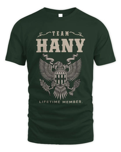 HANY TP06-K82 – Personalized Classic Style Apparel “Team NAME Lifetime Member” - Unisex Standard T-Shirt - Forest Green