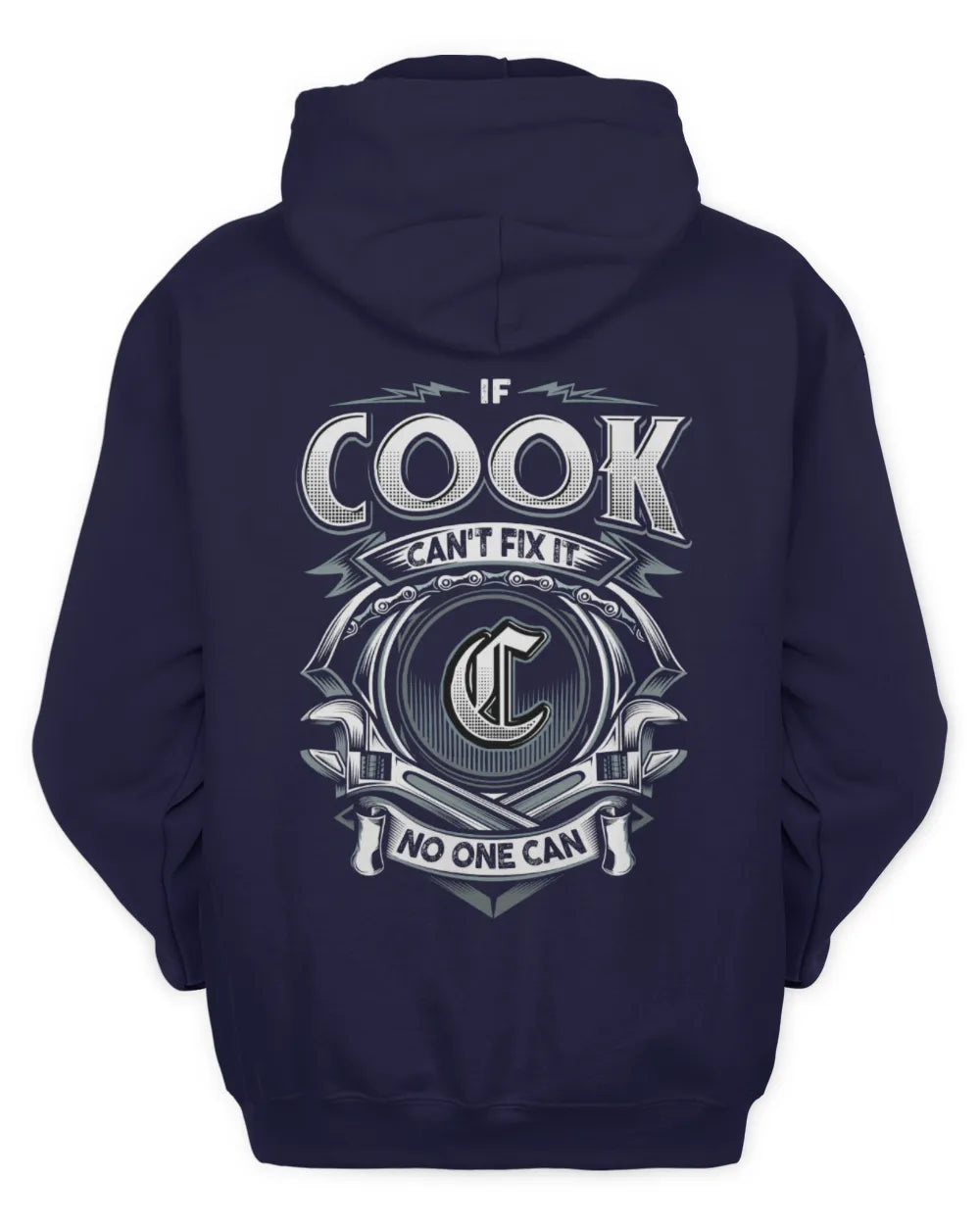 COOK AP81-K4-626 - Personalized Ahmed Quote Apparel “If Ahmed Can't Fix It, No One Can” - Unisex Hoodie - Navy