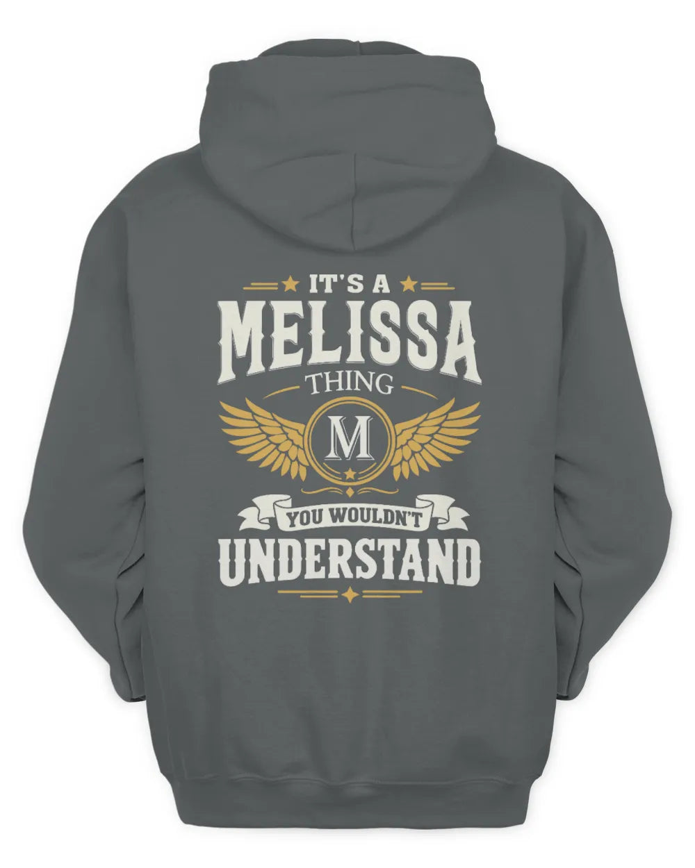 MELISSA KT06-M008 It’s a [NAME] Thing – You Wouldn’t Understand | Personalized Vintage T-Shirt - Unisex Hoodie - Charcoal