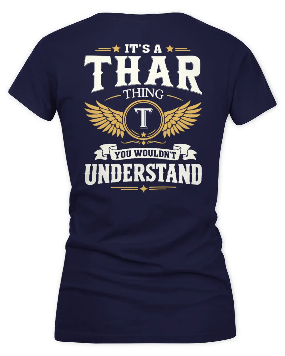 THAR KT06-M008 It’s a [NAME] Thing – You Wouldn’t Understand | Personalized Vintage T-Shirt - Women's V-Neck T-Shirt - Navy