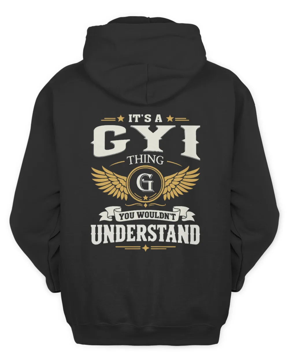 GYI KT06-M008 It’s a [NAME] Thing – You Wouldn’t Understand | Personalized Vintage T-Shirt - Unisex Hoodie - Black
