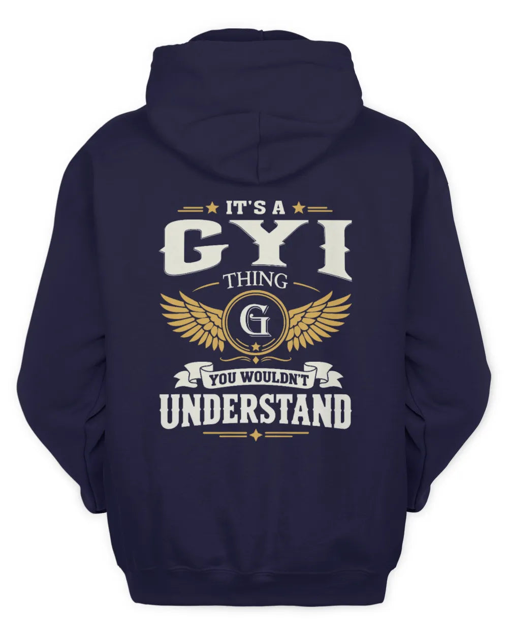 GYI KT06-M008 It’s a [NAME] Thing – You Wouldn’t Understand | Personalized Vintage T-Shirt - Unisex Hoodie - Navy